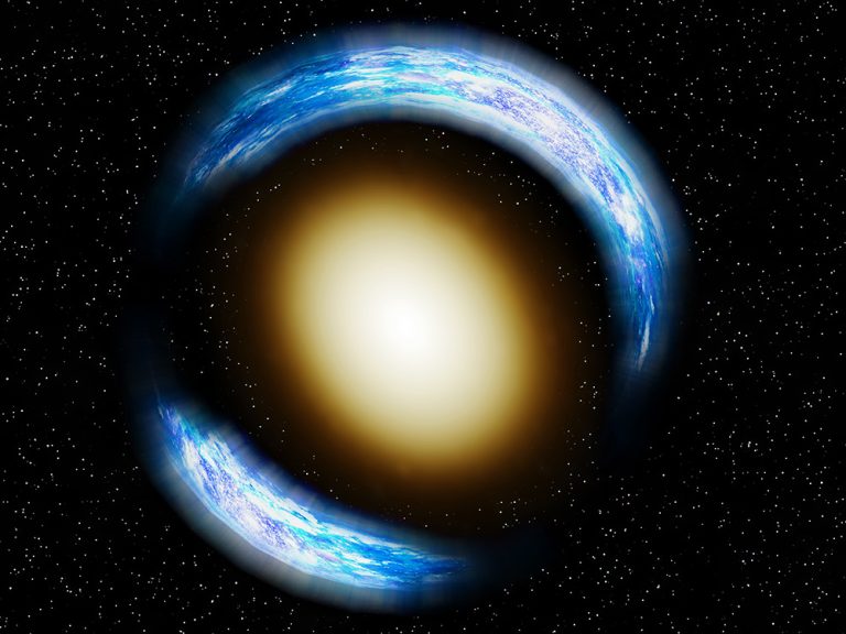 アルマ望遠鏡、 １２９億年前の銀河から窒素と酸素の電波をとらえる